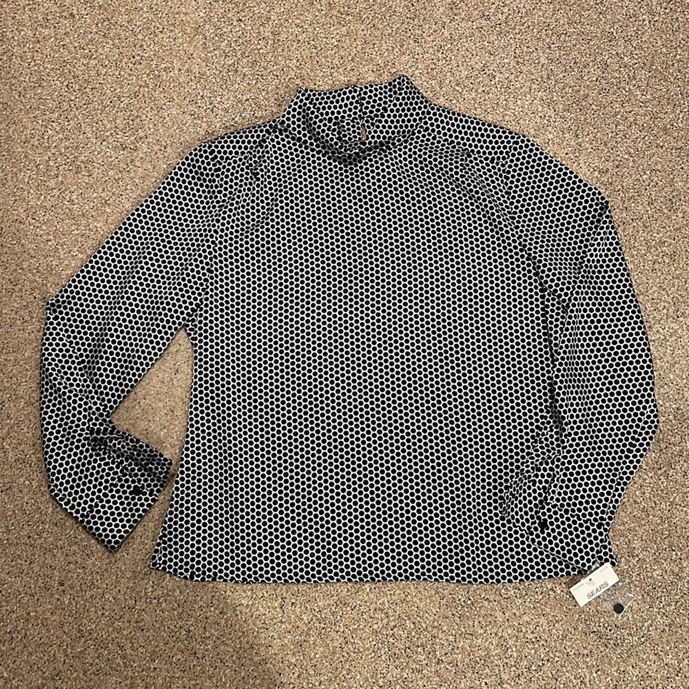 silk polka dot blouse